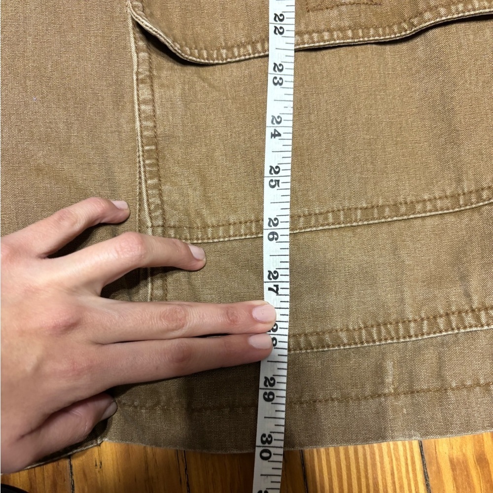 Vintage Men Barn Levis Distressed Tan Brown Jacket Corduroy Plaid Jacket Large - Picture 13 of 15